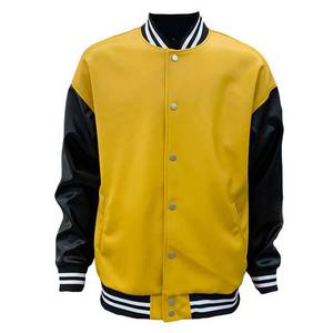 Fabricante de Pakistán, chaquetas universitarias Letterman para hombres, precio al por mayor, chaqueta universitaria de béisbol con mangas de cuero hecha en Pakistán - Product Image 1
