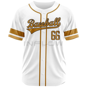 Conjunto de uniforme de Béisbol Juvenil personalizado, camiseta de béisbol con botones bordada sublimada, camiseta de béisbol del equipo, camisetas - Product Image 1