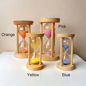 Wooden <b>Sand</b> <b>Timer</b> Hourglass <b>Sand</b> <b>Timer</b> <b>Sand</b> Art Water Droplet Hourglass for Wedding Housewarming Office Anniversary Gift - Product Image 2