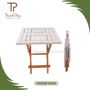 Table basse en bois massif avec logo OEM écologique, origine naturelle, cabriolet durable, mobilier de maison moderne et extensible - Product Image 1