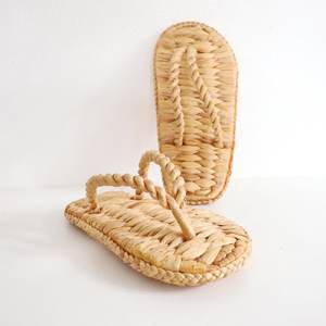 Chanclas de jacinto de agua, chanclas tejidas a mano, sandalias deslizantes naturales, directamente del proveedor - Product Image 4