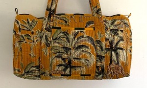 กระเป๋าดัฟเฟิลกระเป๋าทำด้วยมือทำจากผ้าฝ้ายเป็นมิตรต่อสิ่งแวดล้อมจุของได้มากสำหรับเล่นกีฬาสุดสัปดาห์ - Product Image 3