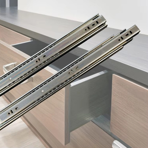 Corredores de rodamiento de bolas de carga de 100LB para cajón de extensión completa GT48 de 3 pliegues para gabinete/muebles/armario - Product Image 1