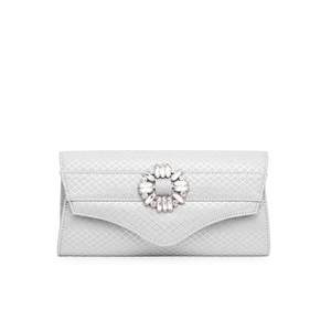 Women's <b>Silver</b> Fancy P15328 Clutch - Product Image 3