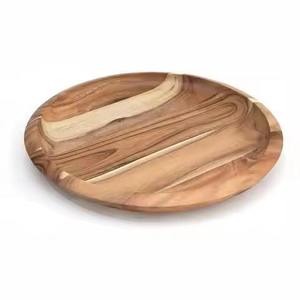 Tabla Redonda Premium de Madera para Servir Pizza con Bandeja de Queso de Acero, Ideal para Cocina, Cafetería y Panadería a Precio Económico - Product Image 4