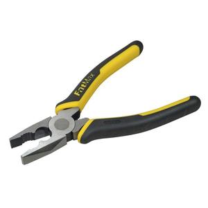 Alicates Combinados Forjados en Acero Cromado Stanley Fatmax, Paquete Múltiple con Superficie de Mordaza Dentada y Mango de Plástico de Agarre Suave - Product Image 1