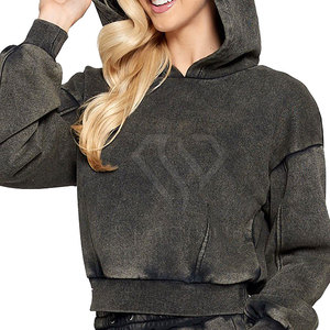 Meilleure vente de sweat à capuche en coton 100% pour femmes conception personnalisée logo avant style streetwear grande taille pour l'hiver - Product Image 1