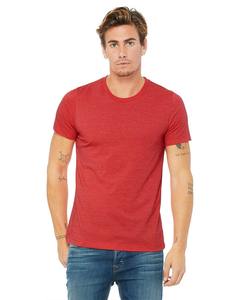T-shirt pour homme en coton 100% respirant, léger, uni, couleur rouge, personnalisable en gros pour l'été - Product Image 2