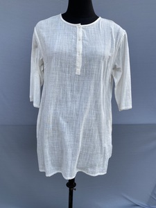 Vestido de lino suave informal de algodón 100% para mujer, vestido bohemio de vacaciones, vestido largo informal al mejor precio, vestido largo en capas para vacaciones - Product Image 2