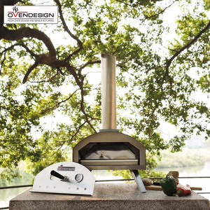 Four à pizza au <span class=keywords><strong>gaz</strong></span> en acier inoxydable, multifonction, à poser <span class=keywords><strong>sur</strong></span> le comptoir, four à bois pour usage extérieur, alimentation manuelle, comme vu à la télévision - Product Image 4