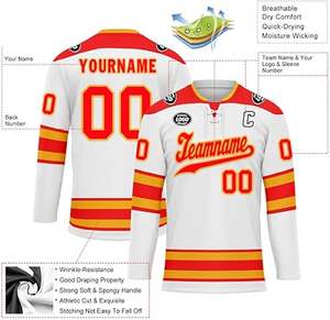 Uniforme de hockey sur glace unisexe respirant à séchage rapide Style de service OEM sur mesure pour vente en gros - Product Image 6