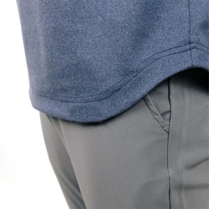 Chemises de sport de course à séchage rapide pour hommes personnalisées Active Athletic Hauts à manches longues 1/4 Quarter Zip Pullover Hommes T-shirts - Product Image 6