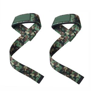 Sangles de levage SFI Camo avec rembourrage en néoprène Poignets de levage antidérapants pour Deadlift Powerlifting Haltérophilie Gym - Product Image 2