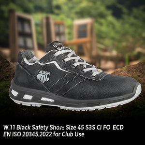 Calzado de Seguridad Negro W.11 Talla 45 S3S CI FO SR ESD EN ISO 20345:2022 para Uso en Clubes - Product Image 3