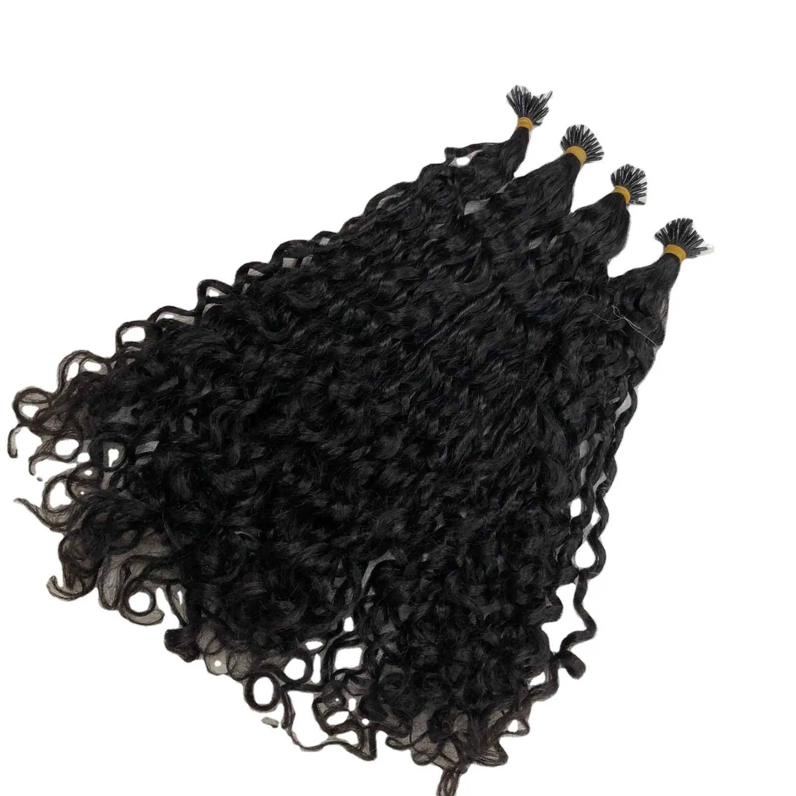 Romantic Curly hair extensions natural virgin Vietnamese human hair cuticle aligned top quality hair