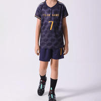 Maillot de football personnalisé à séchage rapide avec impression numérique, ensemble uniforme rétro de sublimation, manches courtes, vente en gros