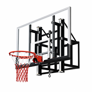 Sistema di Tabellone <span class=keywords><strong>da</strong></span> Basket Regolabile in Altezza Elettricamente, Montato a Parete, per Allenamento Indoor e Outdoor di Bambini e Adulti - Product Image 1