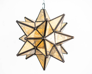 Wholesale Supplies Festive Lanterns Modern Elegant Unique Home Decor Hanging Design Decorative <b>Star</b> Glass Hanging Lanterns - Product Image 6
