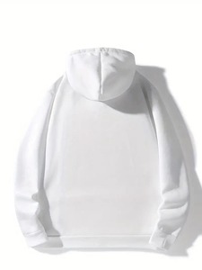 เสื้อฮู้ดดี้ทรงหลวม ผ้าฝ้าย 100% ระบายอากาศได้ดี มีกระเป๋า สำหรับผู้ชาย ลายพิมพ์ใหม่ บริการ OEM สำหรับฤดูหนาว - Product Image 2