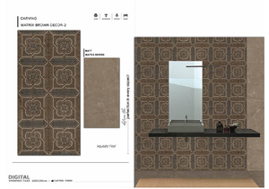 Design moderne 600x1200mm Carrelages de sol en porcelaine céramique Corps entier homogène pour la décoration de la maison - Product Image 2