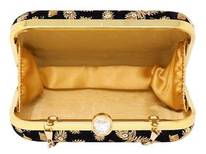 กระเป๋าคลัทช์ปักลายวินเทจงานปักชิ้นงานศิลปะทำด้วยมือ zari กระเป๋าคลัทช์ดีไซน์ราชวงศ์อินเดียสำหรับกระเป๋าเงินเจ้าสาว - Product Image 2