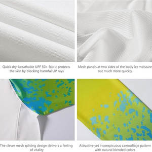 Vêtements de plein air en polyester léger Chemise de pêche à impression par sublimation directe d'usine Vêtements de sport de plein air personnalisés - Product Image 6