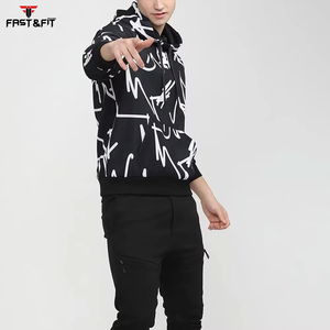 เสื้อฮู้ดพิมพ์ลายสำหรับผู้ชาย, เสื้อฮู้ดผ้าคอตตอนแห้งเร็วระบายอากาศได้ดีผลิตตามสั่ง - Product Image 4