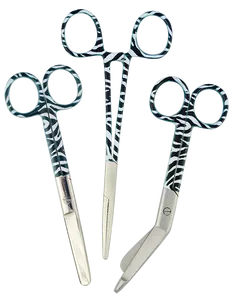 3件套。镊子剪刀5.5 “新型不锈钢彩色外科剪刀护理剪刀和绷带用