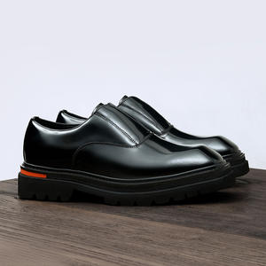 รองเท้าหนังแบบมีแถบยางยืดและส้นรองเท้าทนทานต่อการสึกหรอสำหรับผู้ชาย รองเท้าแบบทางการ - Product Image 2