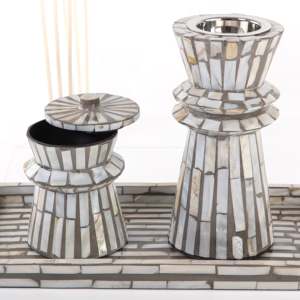 Juego de quemador de incienso de nácar artesanal, caja de quemador hecha a mano con bandeja, soporte de incienso decorativo para regalo de Ramadán - Product Image 4