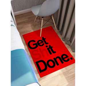 พรม Get Shit Done, พรมสีดำ, พรมสีแดง, พรมคำคม, ของขวัญเพื่อนเจ้าสาว, พรมเชนิลล์ - Product Image 5