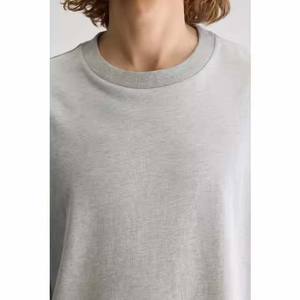 Camiseta regular de algodón 100% para hombre, Camiseta con estampado de logotipo personalizado, camiseta lisa en blanco con cuello redondo de ajuste estándar de alta calidad para hombre - Product Image 3