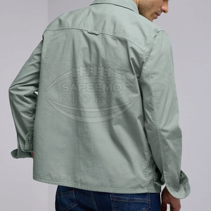 Camisas de Hombre Estilo Urbano Moderno, 100% Algodón Canvas, Transpirables, Ecológicas, de Secado Rápido, para Uso Diario Informal - Product Image 3