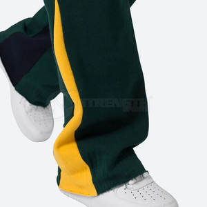 Private Label Men Flare <b>Trouser</b> Solid Color Men Flare <b>Trouser</b> Side Pockets Flare <b>Trouser</b> For Sale - Product Image 3