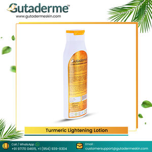 Lotion pour le corps au curcuma et gutaderme biologique exclusive de l'usine Lotion éclaircissante pour la peau à base de plantes végétaliennes à vendre - Product Image 4