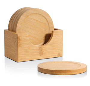 Posavasos de madera para seguridad de mesa y decoración del hogar posavasos de madera de acacia Precio bajo Buena calidad - Product Image 3