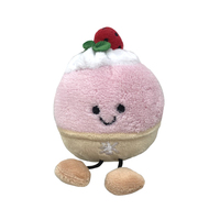 Porte-clés Mascotte en Peluche Personnalisable en Fer Souple, Breloque de Sac Tendance en Forme de Crème Glacée, Couleur Personnalisable