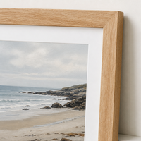 Cadre photo moderne en bois durable HuaJia, lot de 4, format A4 personnalisé, avec passe-partout, pour montage mural ou décoration de table