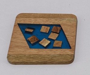 Tapis de tasse antidérapant en bois massif de style classique pour le thé et le café porte-gobelet à thé carré et rond et sous-verre en bois blanc uni - Product Image 5