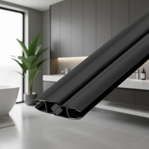 Kit Guarnizione per Porta Doccia Koricini 6mm Nero Opaco, 200cm, Magnetica Antigoccia per Arredo Bagno - Product Image 3