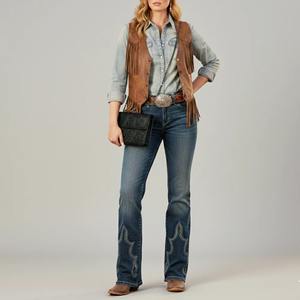 Sac bandoulière d'été bohème en cuir véritable gaufré pour femme, sac à main vintage à chaîne florale, mode OEM - Product Image 2