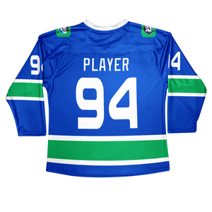 Maillots de hockey sur glace pour jeunes sublimés par conception personnalisée OEM avec nom et numéros d'équipe en sergé personnalisables Maillots à bas prix - Product Image 2