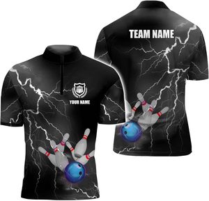 OEM Custom <b>Bowling</b> Jerseys with Moisture-Wicking Fabric Breathable Teamwear for Professional Players - Product Image 3