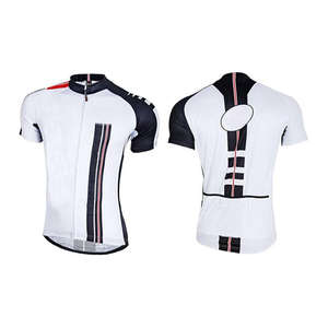 Fabricant de maillots de cyclisme pour hommes sur mesure OEM, tissu léger, respirant et extensible, manches courtes, maillot de vélo pour toutes les saisons - Product Image 2