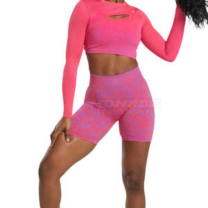 กางเกงขาสั้นรัดกล้ามเนื้อสำหรับผู้หญิงกางเกงขาสั้นรัดกล้ามเนื้อสำหรับออกกำลังกายฟิตเนสตามสั่ง - Product Image 3