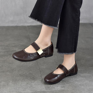 Chaussures Oxford classiques unies pour hommes, en cuir, à lacets, décontractées, pour affaires, et chaussures plates blanches élégantes pour femmes - Product Image 2