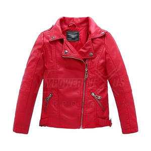 Venta caliente Ropa para niños Chaqueta de cuero Nueva moda Chaqueta de cuero para niños Chaqueta de cuero a prueba de viento - Product Image 1