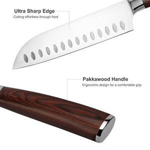 Wholesale Custom High Quality Handmade Professional Stainless Steel Chef Knife Pakka wood Handle DIY Grade OEM Including Sheath