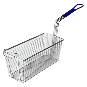 Panier à frites moderne en acier inoxydable Passoire grande taille Huile filtrante Usages multiples Panier de rangement pour friture - Product Image 2