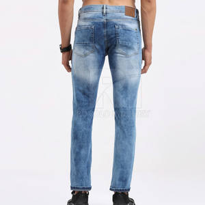 กางเกงยีนส์ผู้ชายกางเกงยีนส์ซักได้สำหรับผู้ชายดีไซน์ใหม่ล่าสุด - Product Image 4